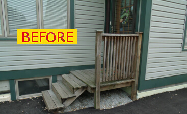 Before Porch Entryway Deck